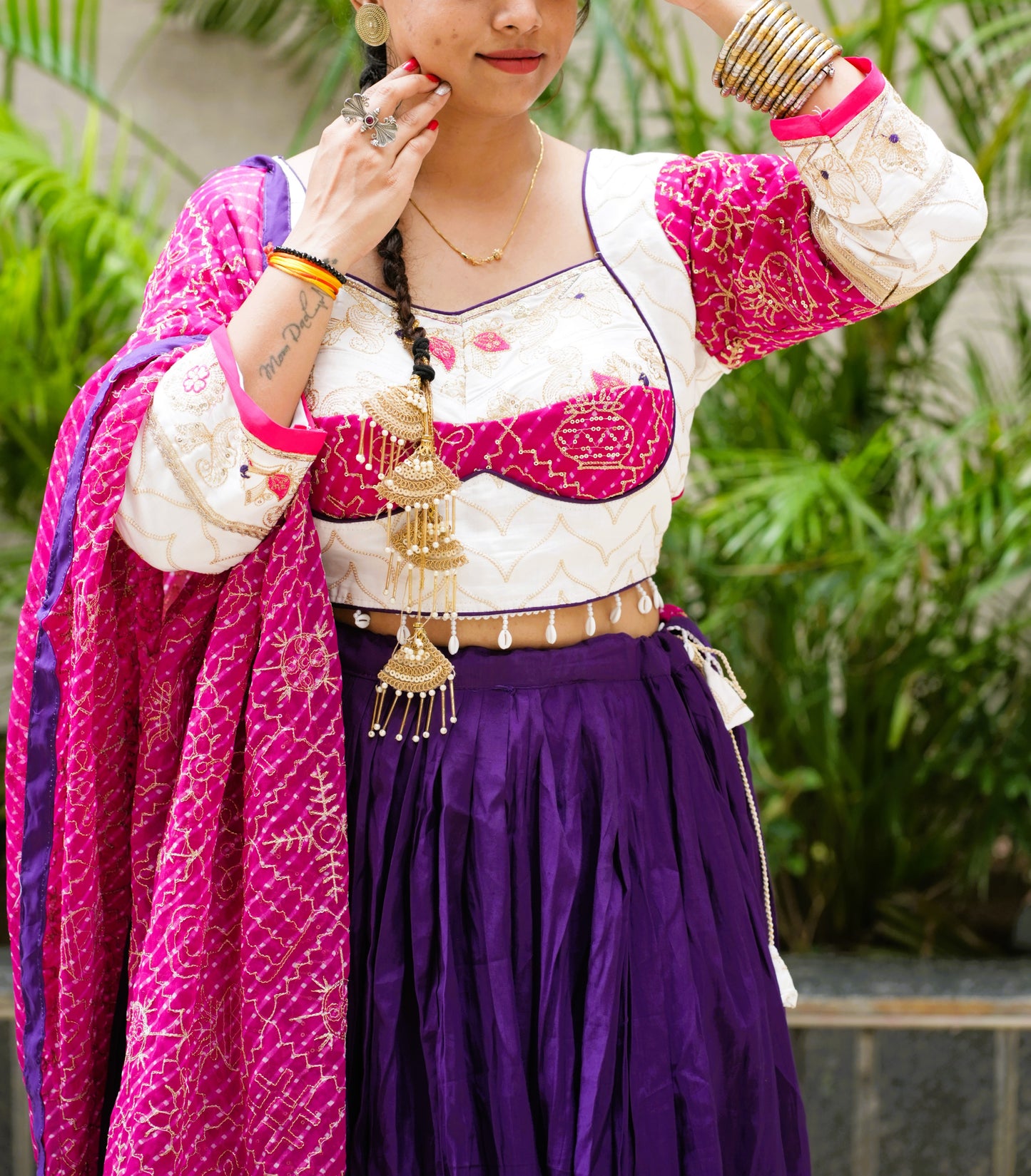 Royal Violet & Ivory Set